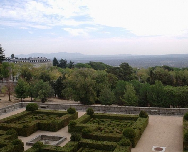  埃斯科里亚尔的花园景观